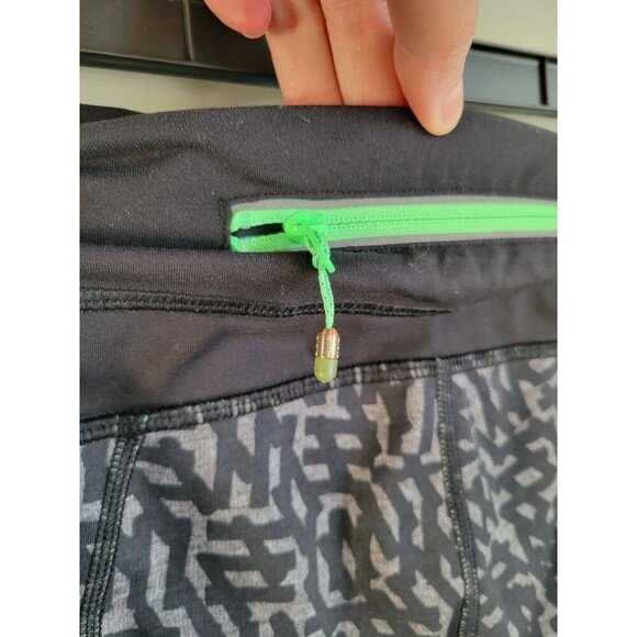 Lululemon Run Inspire Crop II Full-on Luxtreme Heathered Net Pop Black 8 - Picture 6 of 7